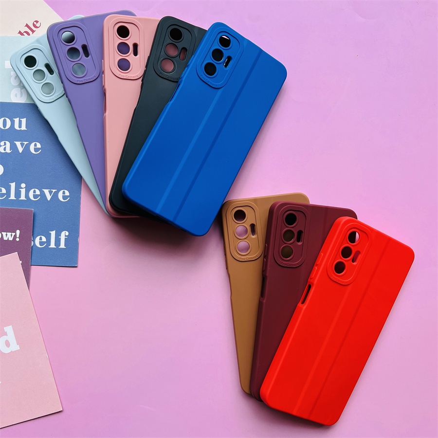 Ốp Điện Thoại Mềm Màu Trơn Bảo Vệ Cho Tecno POVA 3 LF7n