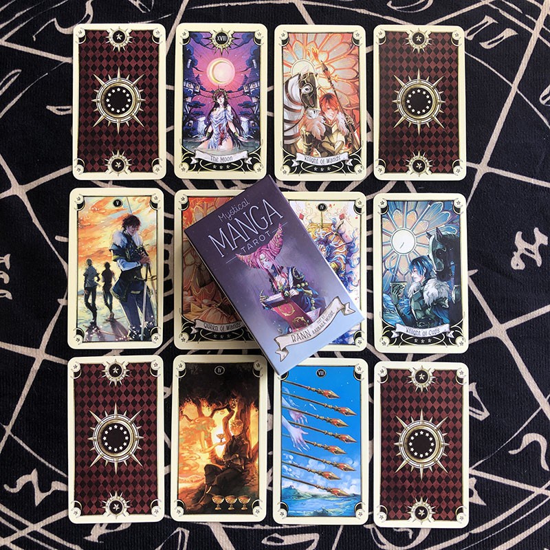 Bộ Thẻ Bài Mystical Manga Tarot Size Chuẩn + Tặng Kèm Hướng Dẫn