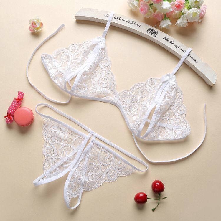 Bộ đồ lót sexy áo bralette ren kèm quần chip hở đáy quyến rũ 452 | BigBuy360 - bigbuy360.vn