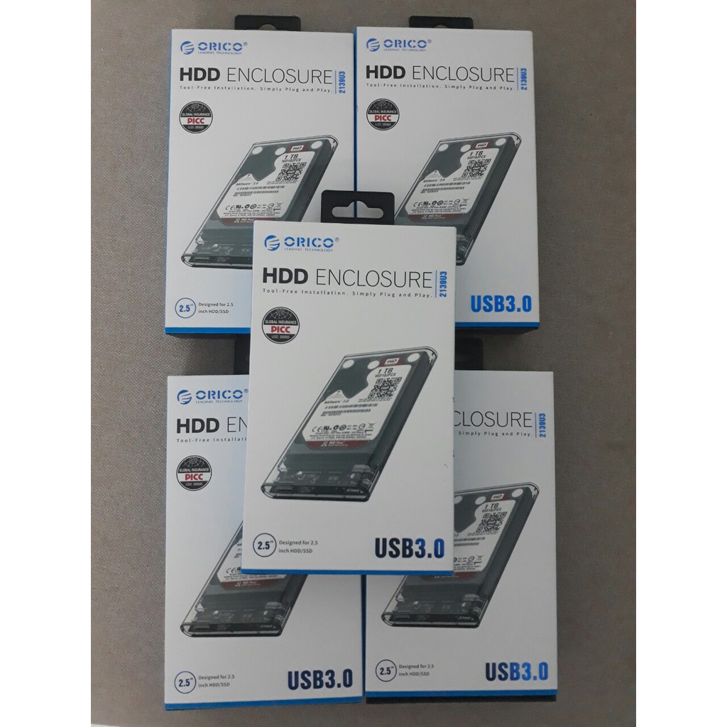 Box HDD Orico, thiết kế trong suốt, độc, lạ, đẹp