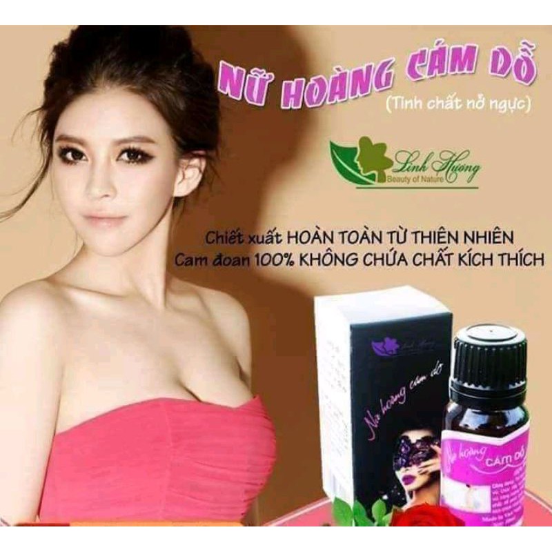 Tinh dầu nở ngực chính hãng(1liệu trình 3 lọ tặng 1 thước dây)