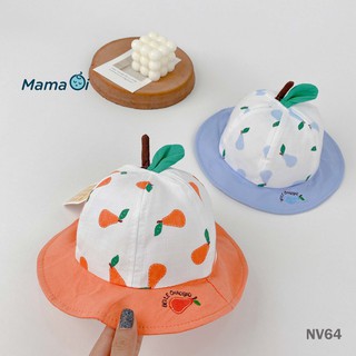 NV64 Nón vành cho bé mũ tai hình bầu 2 màu form từ 7 -15 tháng của Mama Ơi - Thời trang cho bé