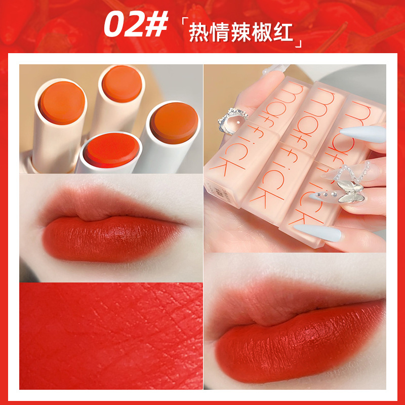 MAFFICK 6 Color Matte Lipstick Waterproof Non-Stick Cup Velvet Cute Lipstick | BigBuy360 - bigbuy360.vn