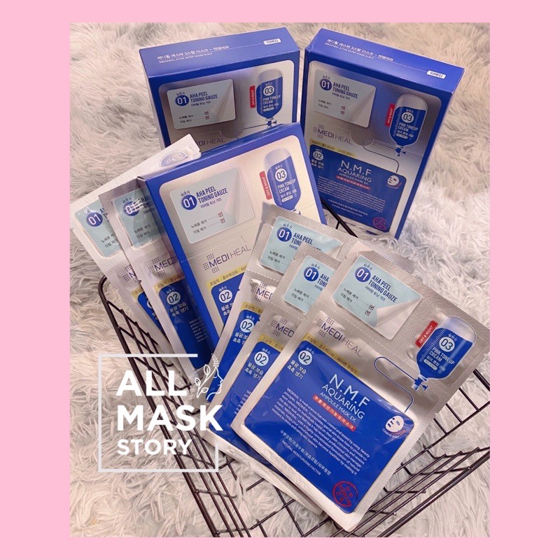 MẶT NẠ MEDIHEAL NMF CẤP ẨM 3 BƯỚC