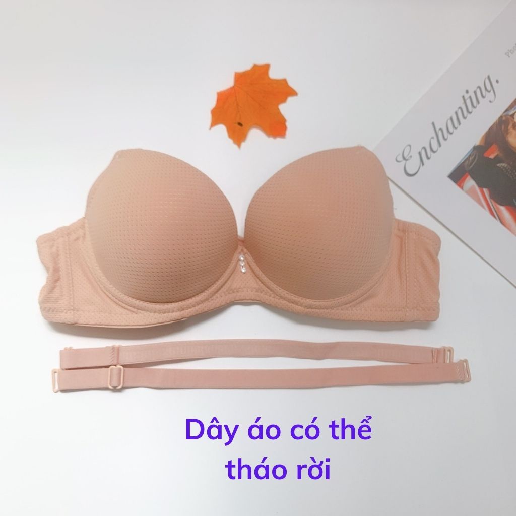 Áo ngực nữ có gọng đệm mút bàn tay, áo lót không dây nâng ngực sexy gợi cảm DOPICO A031