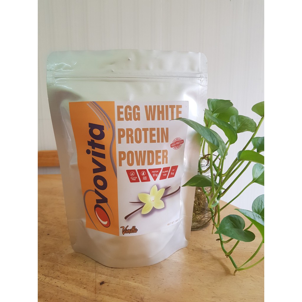 Protein bột lòng trắng trứng Ovovita Tăng cân, tăng cơ (Vani-500gr)
