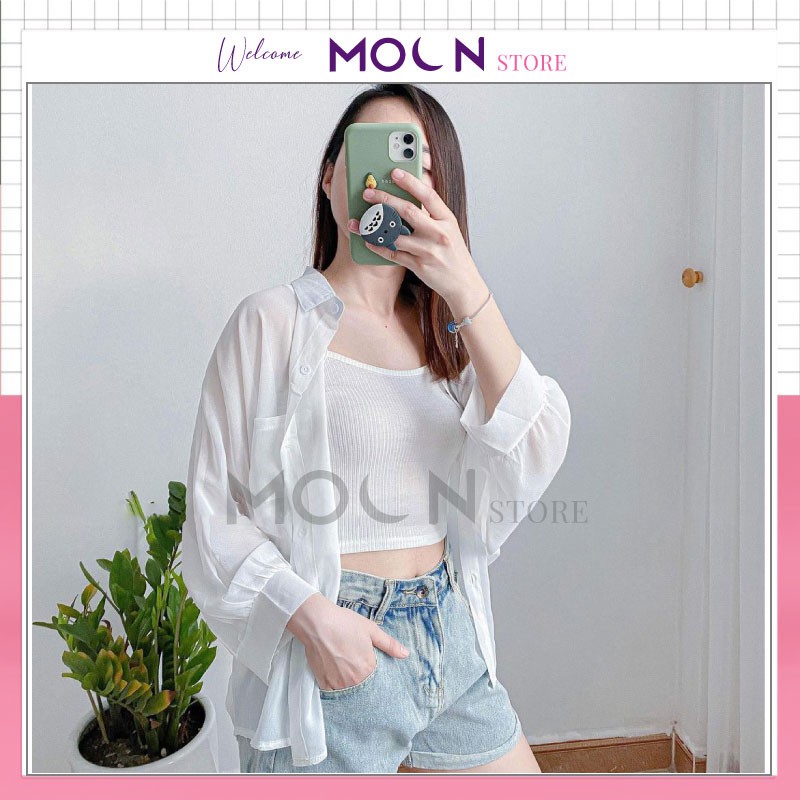 Áo sơ mi tay phồng nữ chất vải lụa Hàn Form rộng tay phồng Oversize Style ULZZANG kiểu cách trẻ trung năng động