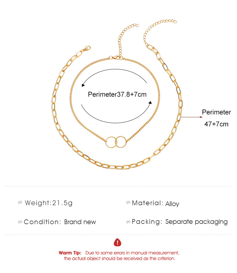 Vòng cổ 2 lớp phong cách Hàn Quốc thanh lịch cho nữ