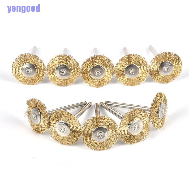 Bộ 10 bàn chải dây đồng 22mm hình chữ T chất lượng