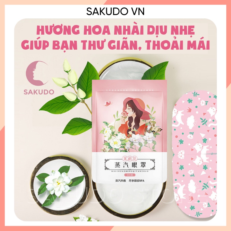 Mặt nạ mắt nóng, mask mắt nóng giúp thư giãn, giảm quầng thâm mắt SKD031