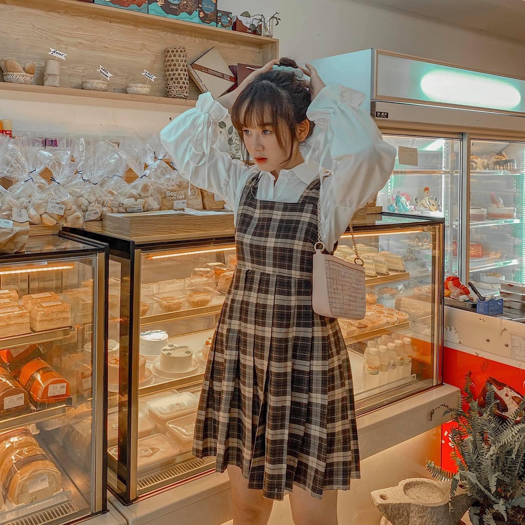 SET YẾM CARO NÂU - HỒNG | BigBuy360 - bigbuy360.vn