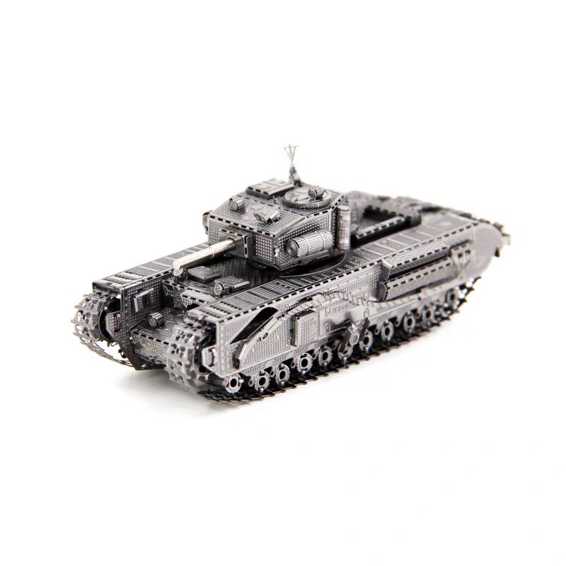 Mô hình 3D kim loại lắp ráp xe tăng Churchill