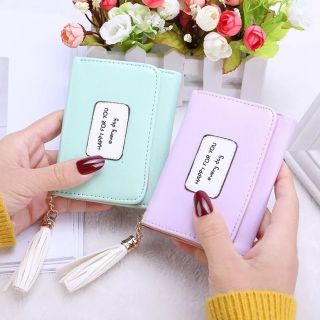 Bóp ví cầm tay mini thời trang hàn quốc tua rua tặng bạn nữ - hàng loại 1 như hình