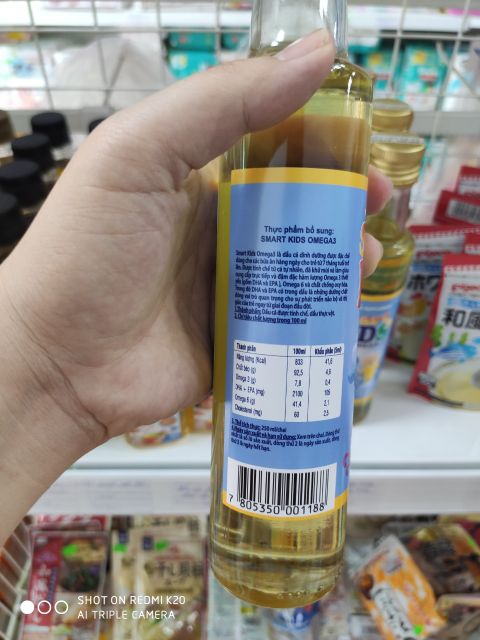 (Date 11/2021)Dầu cá hồi Nutra Omega 3 Chile cho bé 240ml 250ml