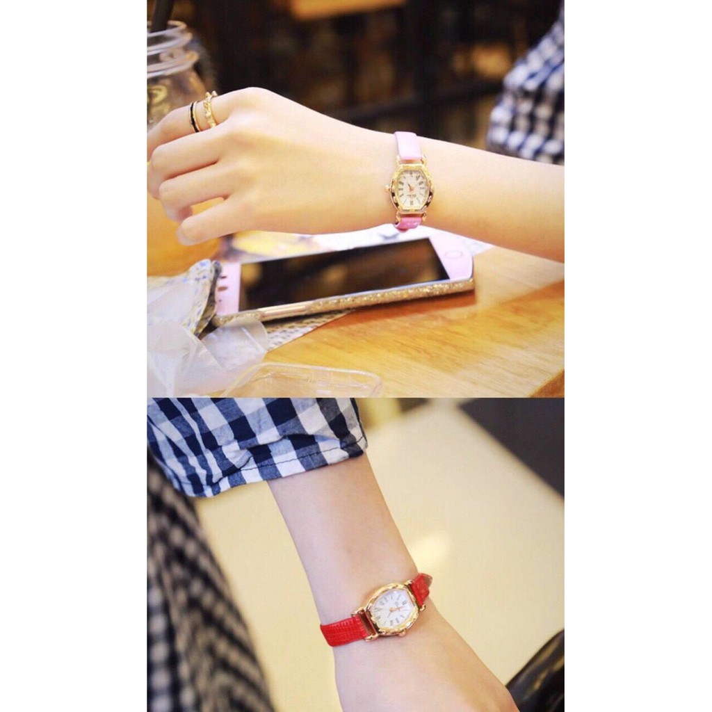 Đồng hồ thời trang nữ Yuhao mini mặt la mã sang trọng SC987