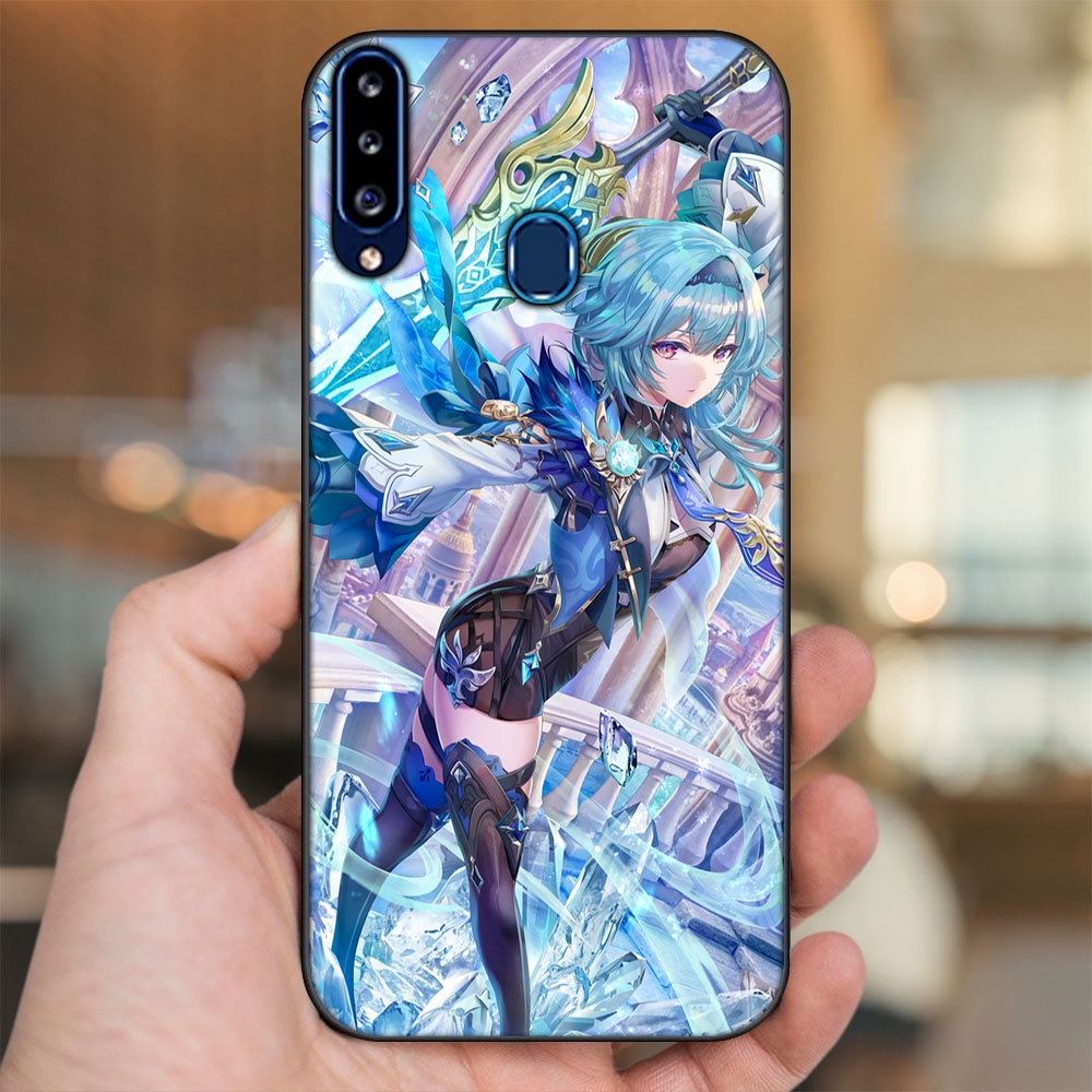 Ốp lưng Samsung A20S viền đen in hình Eula Genshin Impact