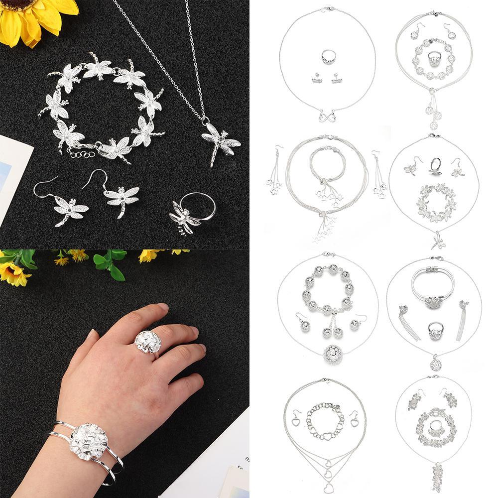 JONYE 1 Set Khuyên Tai / Nhẫn / Vòng / Chuồn Chuồn / Ngôi Sao /