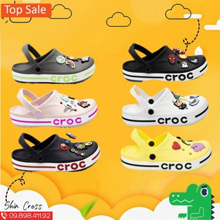 dép quai ngang💖FREESHIP💖dép quai ngang  họa tiết đế bánh mì DEPCROSSNS213 tặng thêm 12 jibiz