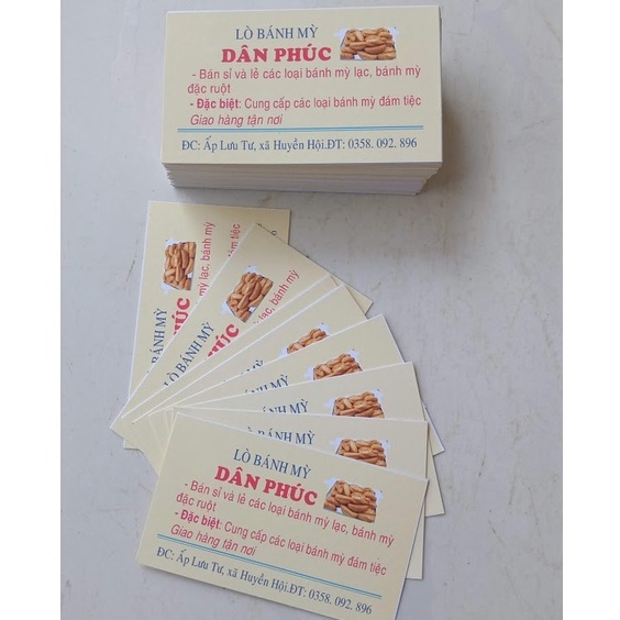Tem dán decan/ danh thiếp  in theo yêu cầu 30K/ 50 cái