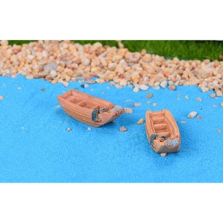 Xuồng gỗ (4cm) trang trí tiểu cảnh, sen đá