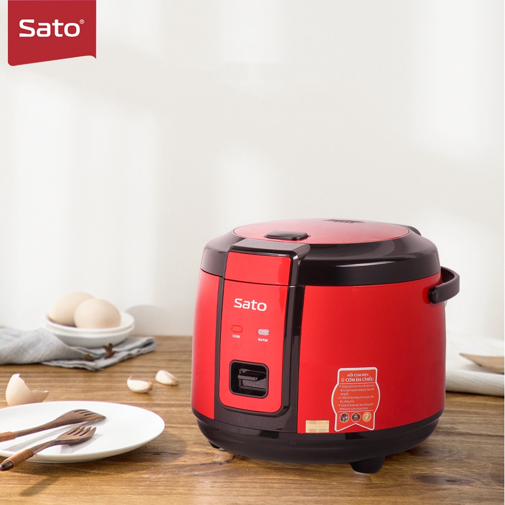 Nồi cơm điện quai xách Sato 18F051 1.8L công nghệ Nhật Bản