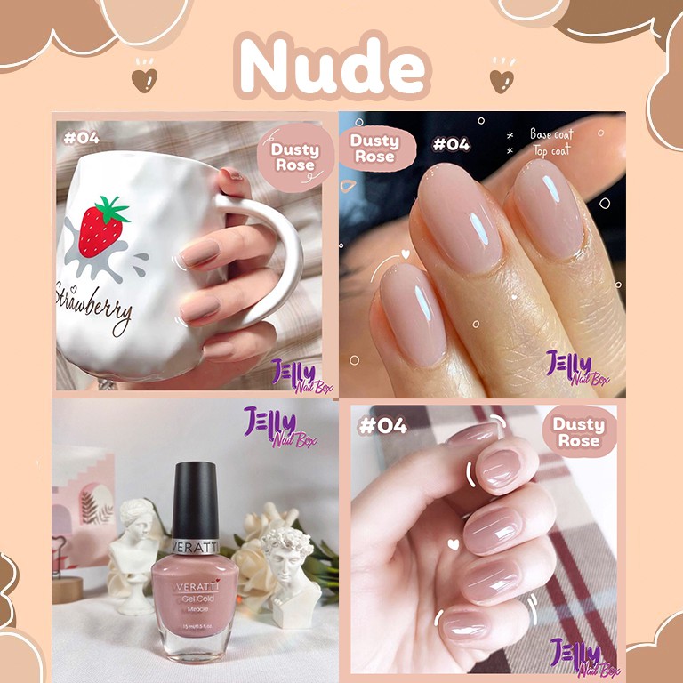 Sơn Móng Tay Gel Lạnh dạng Thạch 15ml [Tone Nude 2] - Gel không cần hơ đèn