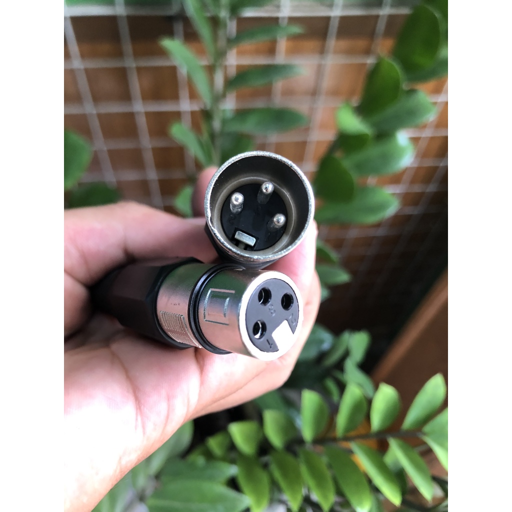 1 Cặp Dây canon cái - ra đầu bông sen, Đực ra Cái, Đực ra AV dài 1m lõi Mạ đồng, đầu cắm mạ vàng chống mài mòn