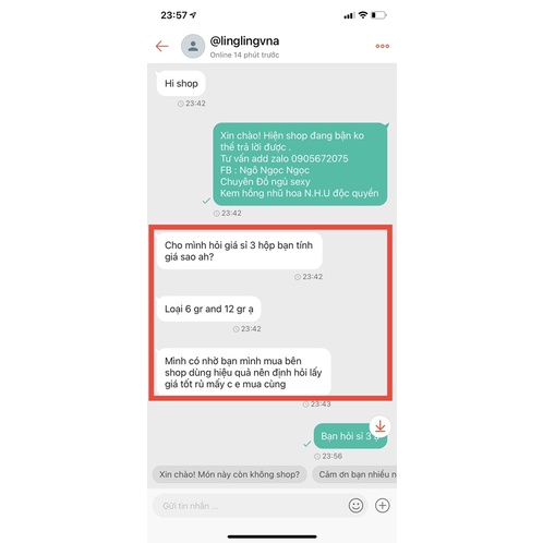 Kem Hồng Nhũ Hoa N.H.U sỉ từ 3hộp