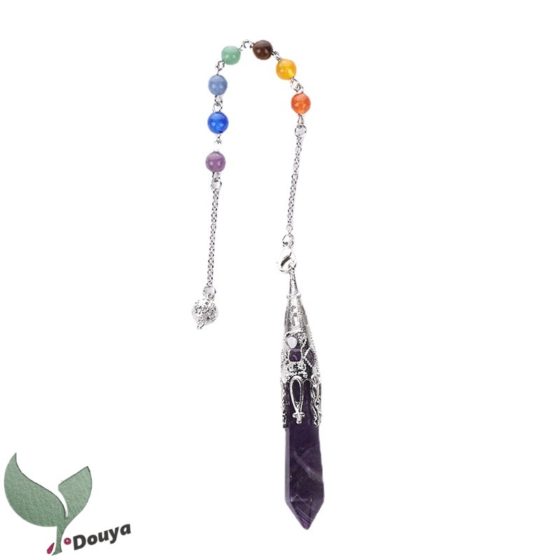 Mặt Dây Chuyền Đá Pha Lê Chakra 6 Mặt