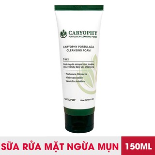 Sữa rửa mặt trị mụn trị thâm sạch nhờn cho da nhạy cảm caryophy