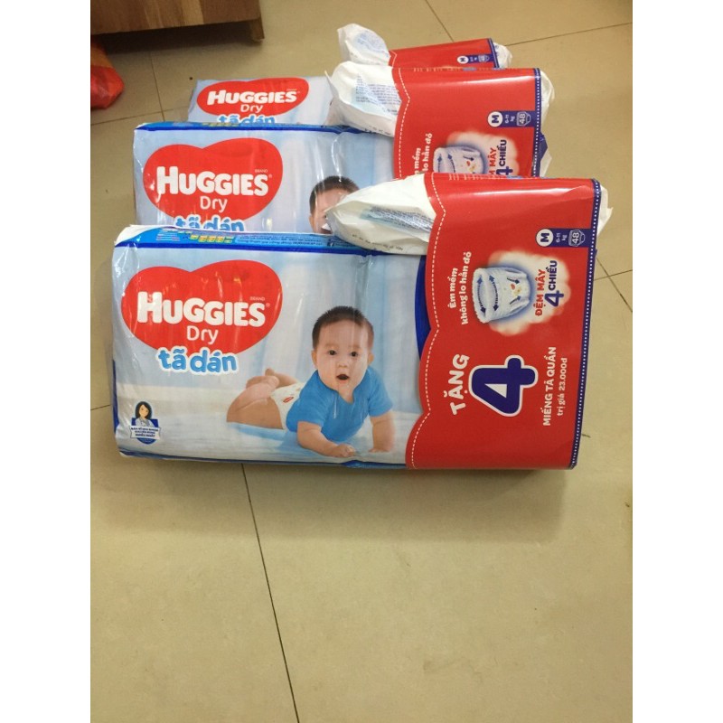 Bỉm/tã dán Huggies Dry size M 48 miếng (6-11kg)