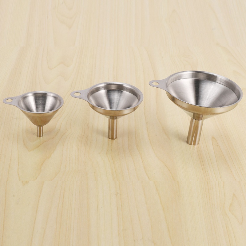 Bộ 3 Phễu Nhỏ Bằng Thép Không Gỉ Dùng Cho Nhà Bếp
