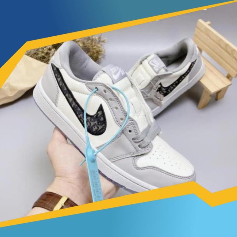 Hot Trend Giày Thể Thao Nam Nữ Jordan JD1 Low Air Dior Cổ Thấp Đế Trong Thời Trang Full Box Bill - Nguyễn Tình sneaker