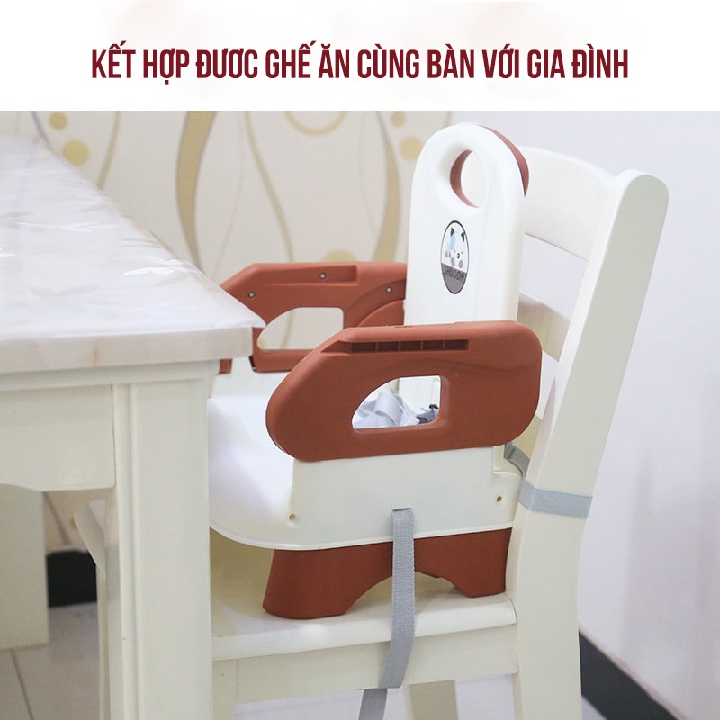 Ghế ăn dặm gấp gọn tiện lợi, chống trơn trượt cho bé từ 6 tháng - 4 tuổi Baby And Me