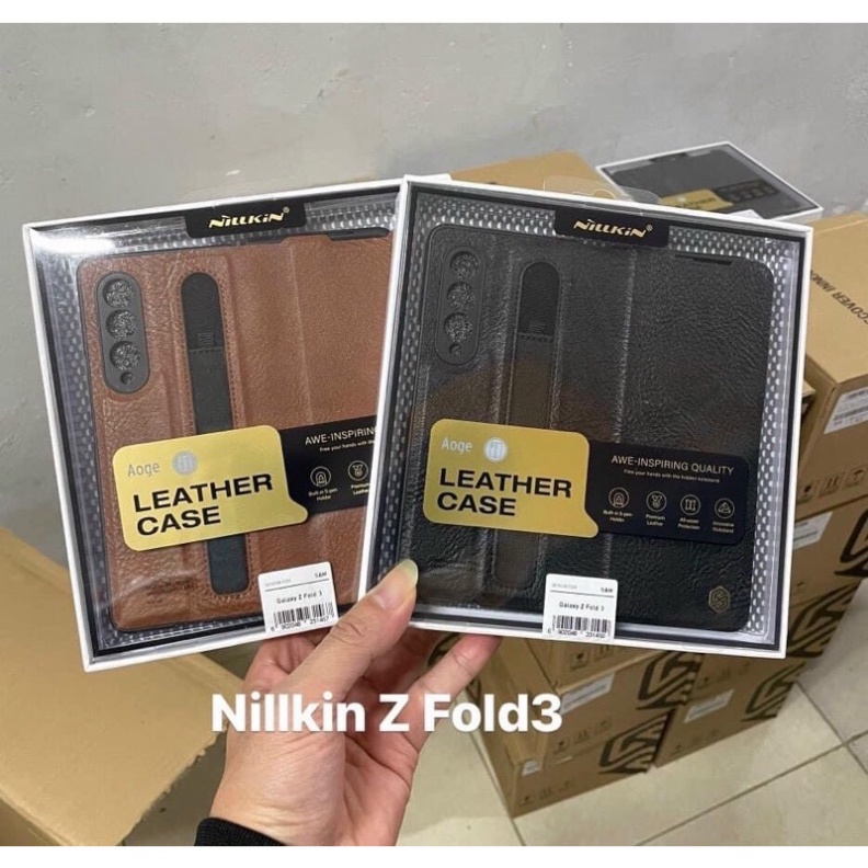 Bao da Nillkin AOGE có khe bút Z Fold 7/ Z Fold 6/ Z Fold 5/ Z fold 4/ Z Fold 3