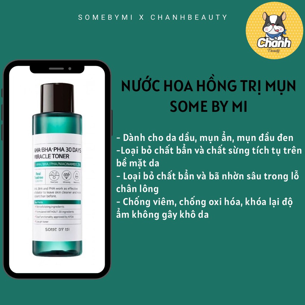 Toner làm sạch sâu AHA-BHA-PHA 30Days Some By Mi