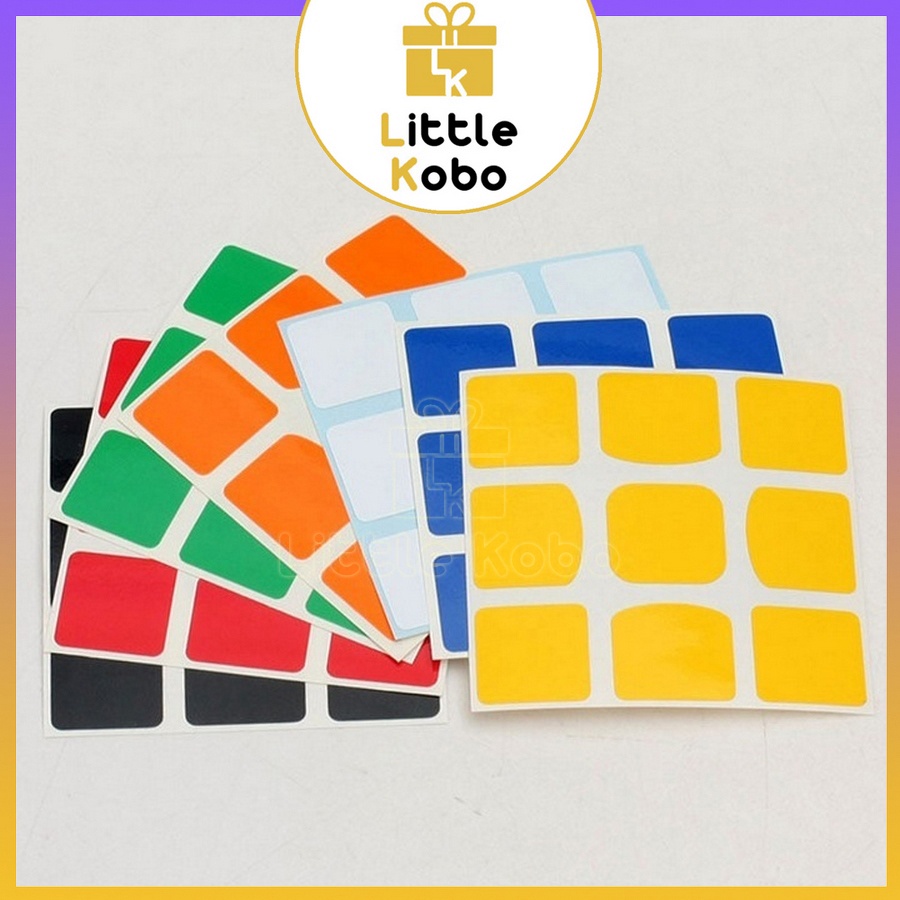 Sticker Rubik 3x3 Half-Bright Gan Valk GTS Sticker Rubic 3 Tầng