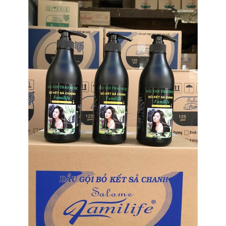 Dầu gội thảo dược bồ kết sả chanh Familife 800ml