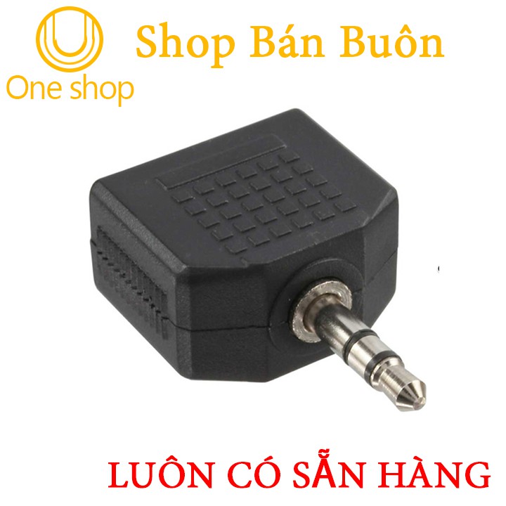 Jack Chia Audio 3.5mm 2 Cổng Ra