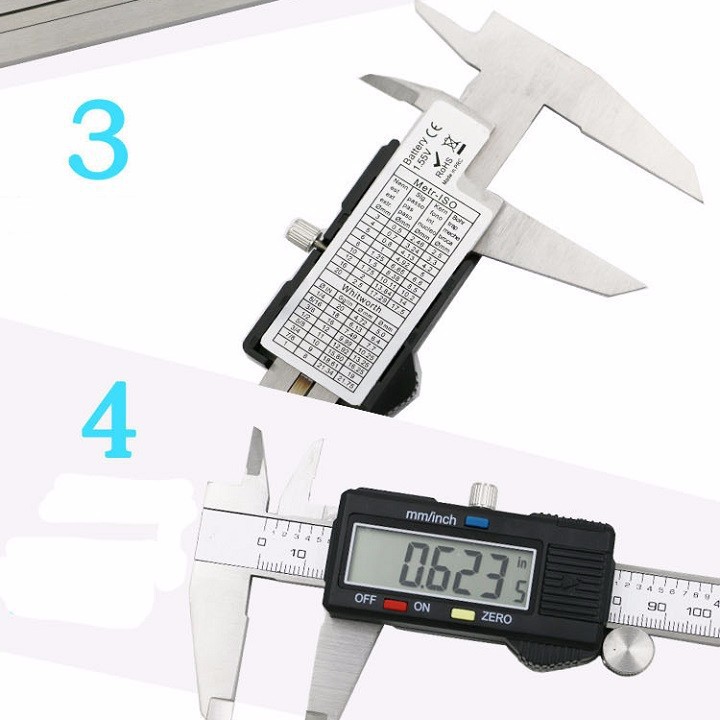 thước cặp điện tử thép không gỉ 150mm kèm hộp đựng