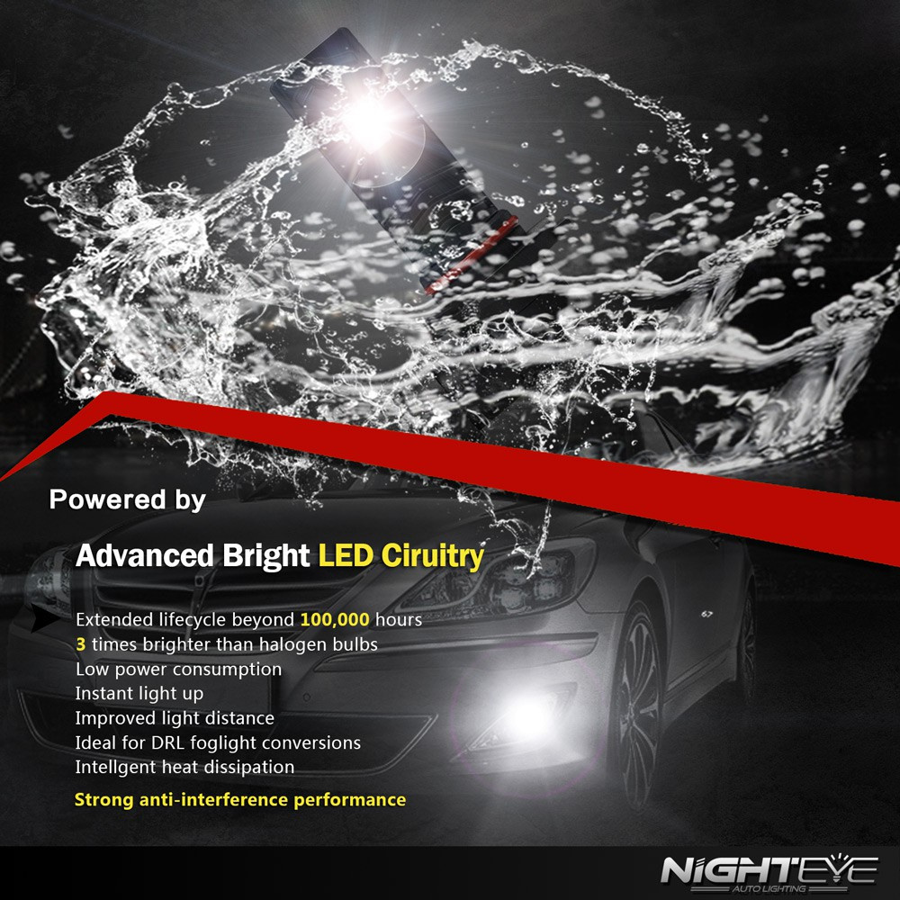 Đèn LED NOVSIGHT 9005 9006 H1 H3 H7 H11 H8 H9 A338 1600LM dành cho xe hơi