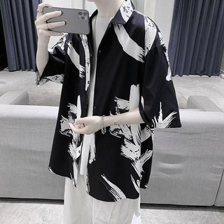 (A138) Áo sơ mi họa tiết basic 3 màu style Hàn Quốc