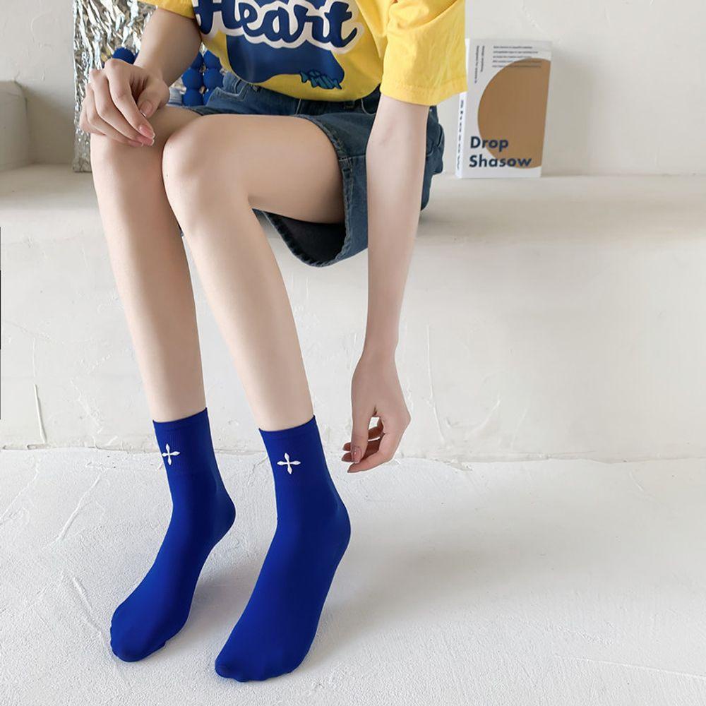 Vớ Lụa Ống Đan Chéo Họa Tiết JK Nhật Bản Harajuku Thoải Mái Cho Nữ