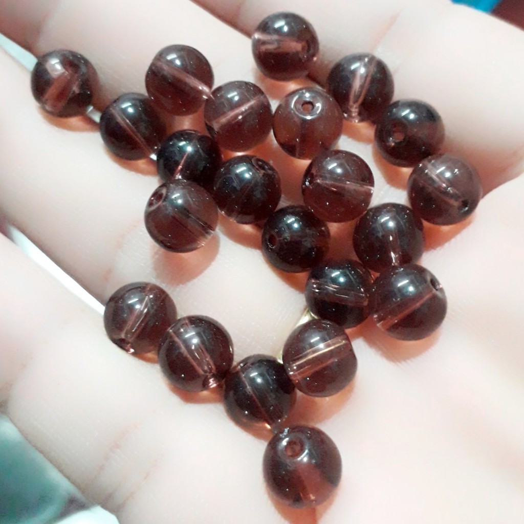 Sỉ hạt đá 8mm : sỉ 100 gram đá màu thủy tinh 8mm = 15k
