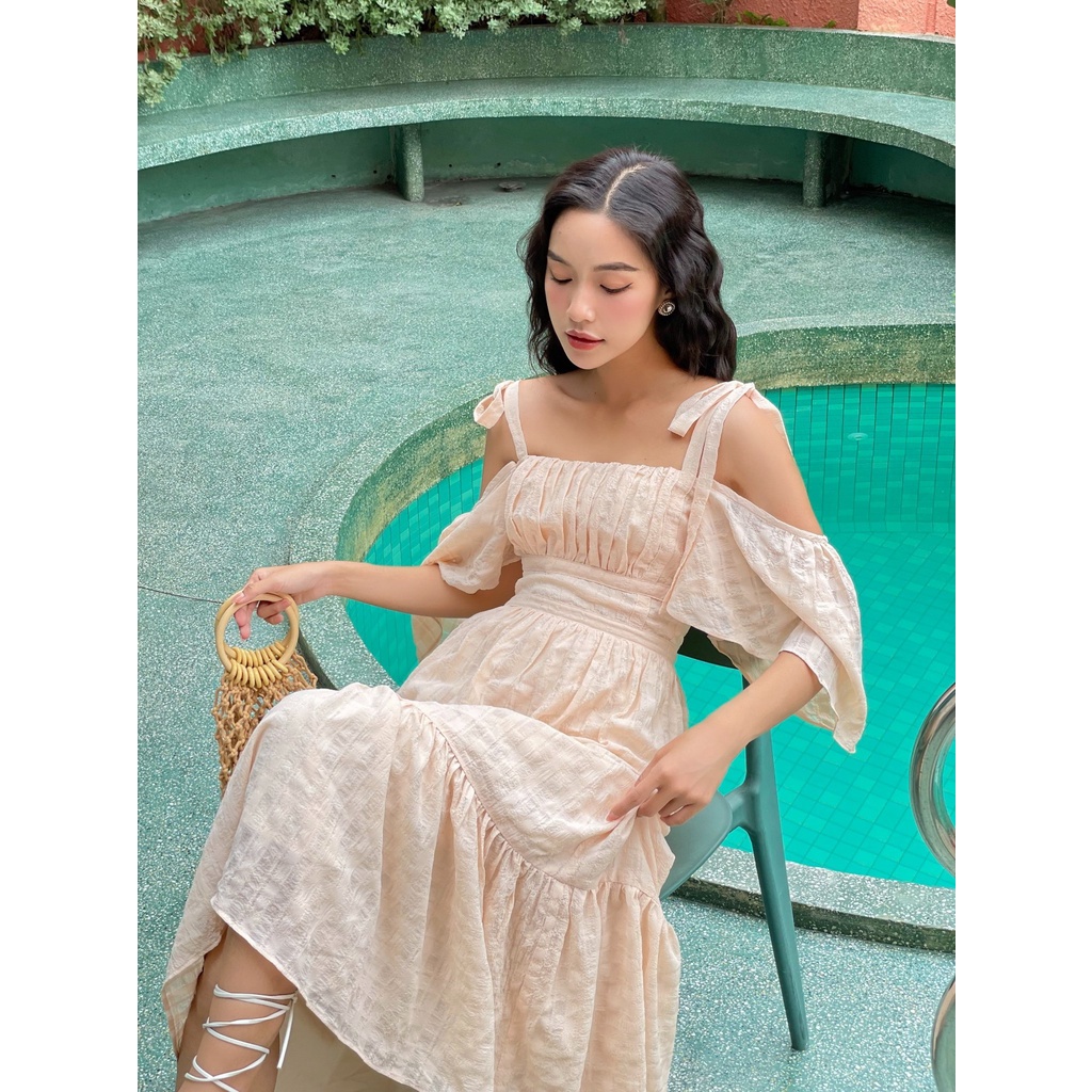OLV - Đầm Light Sepia Midi Dress