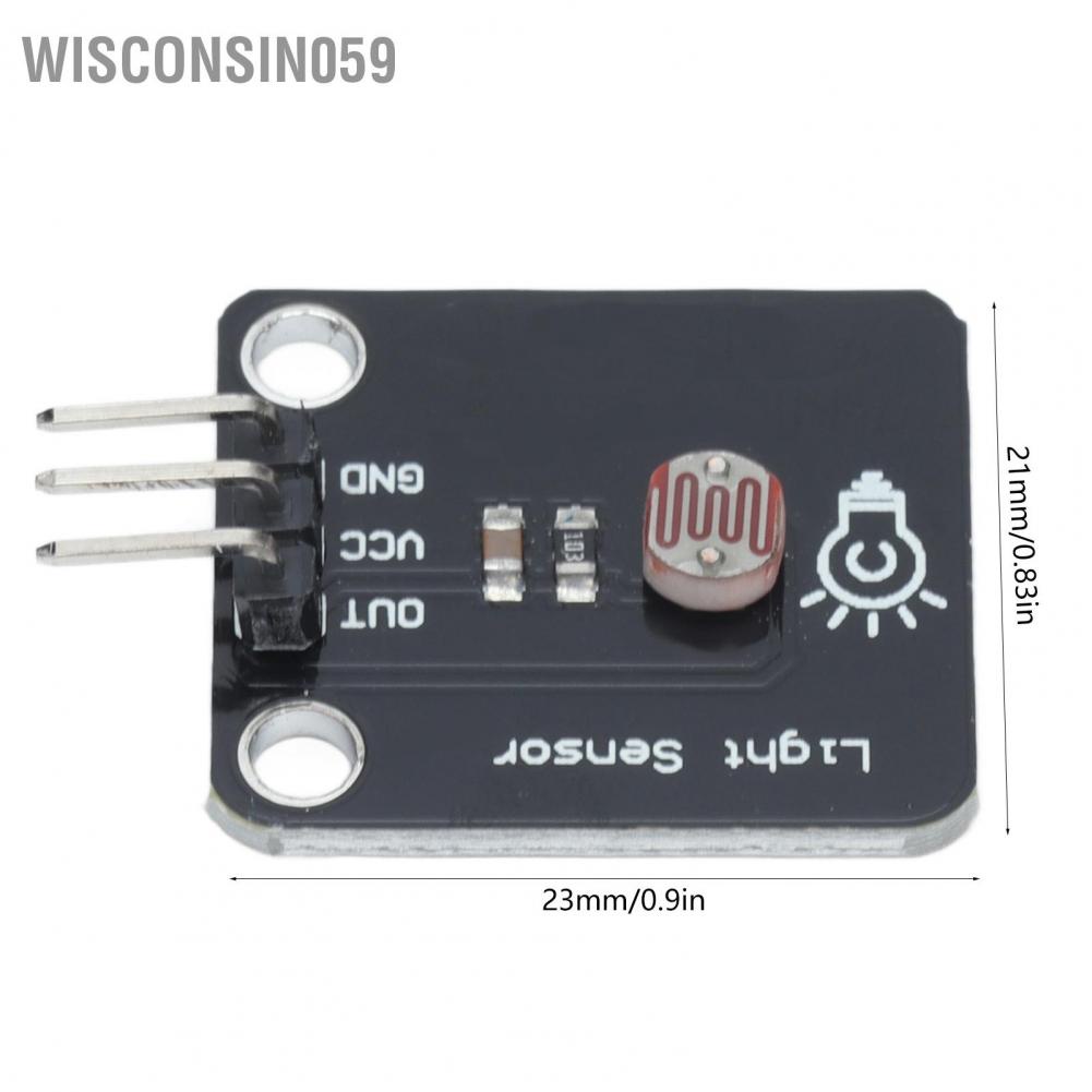 Wisconsin059 Photosensitive Sensor Module Stable Power Supply Low Output Strong Adaptability Brightness 3.3‑5V