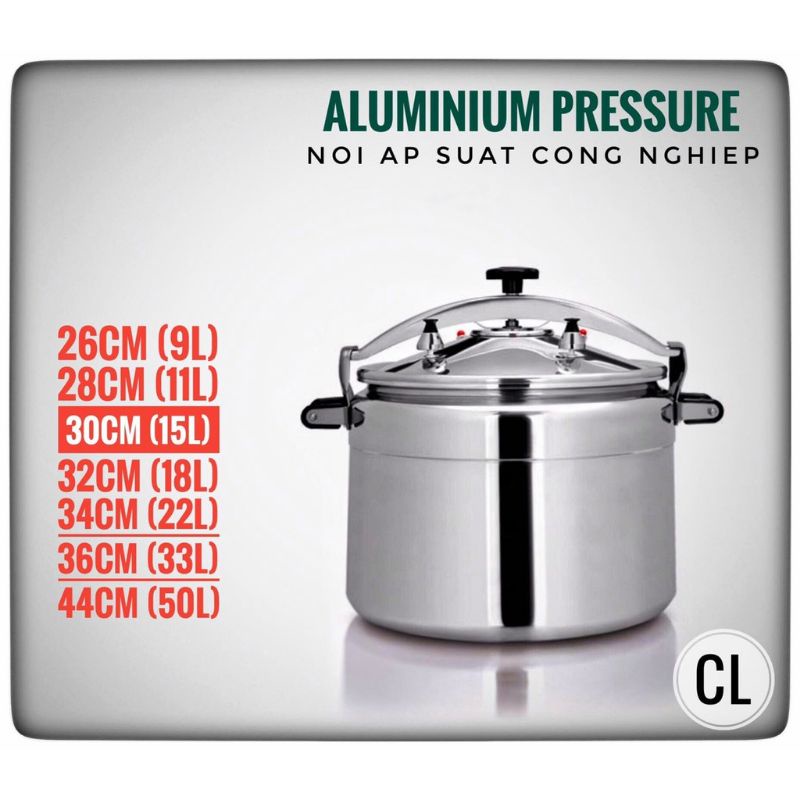 Nồi Áp Suất Công Nghiệp Sikma 9L/11L/15L/18L