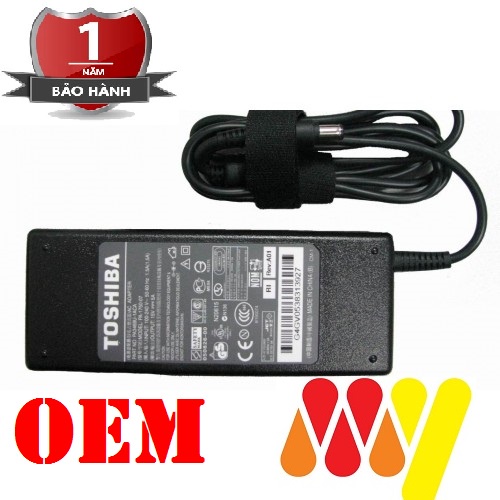 Sạc Nguồn Laptop Toshiba 15V - 5A Adapter - Kèm dây nguồn - NEW 100%