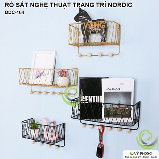 RỔ SẮT NGHỆ THUẬT ĐAN LƯỚI DECOR TRANG TRÍ PHONG CÁCH NORDIC ĐẠO CỤ CHỤP ẢNH SẢN PHẨM INS DDC-164a,b,c,d