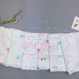 Nous - khăn sợi tre bamboo 6 màu